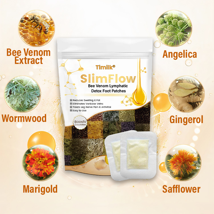 Timilk® SlimFlow Bee Venom Lymphatic Detox Foot Patches(A)(副本)