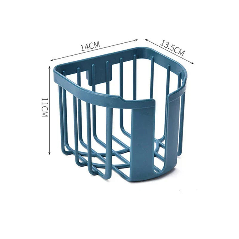 Punch-Free toilet paper shelf bathroom kitchen tissue box wall-mounted adhesive paper storage box toilet paper holder roll paper