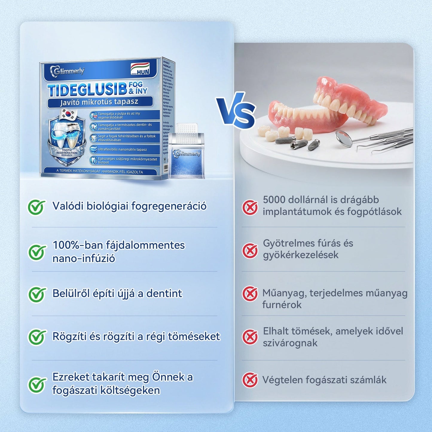 🦷𝐆𝐥𝐢𝐦𝐦𝐞𝐫𝐥𝐲®😁  Tideglusib Fog & íny Javító mikrotűs tapasz | Fejlett őssejt-aktiváló fogcsíkok (újjáépíti a fogzománcot és a dentint • erősíti az ínyt • megszünteti a fogkövet és a szagokat • megállítja a fogérzékenységet)) 3.0-🌿