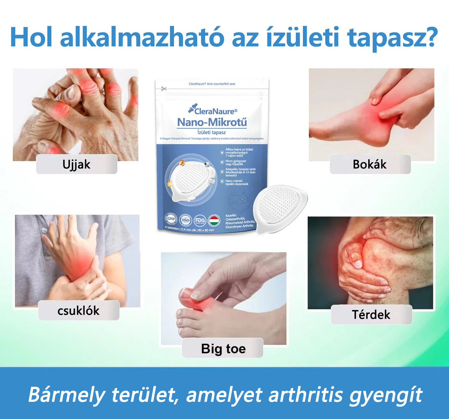 ClearaNature® Nano-tűs közös tapasz- 📦