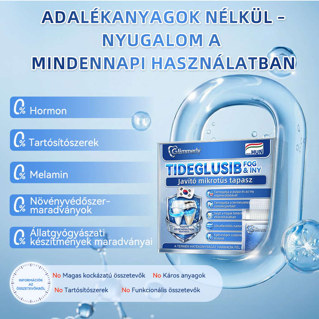 🦷𝐆𝐥𝐢𝐦𝐦𝐞𝐫𝐥𝐲®😁  Tideglusib Fog & íny Javító mikrotűs tapasz | Fejlett őssejt-aktiváló fogcsíkok (újjáépíti a fogzománcot és a dentint • erősíti az ínyt • megszünteti a fogkövet és a szagokat • megállítja a fogérzékenységet)) 3.0-🌿
