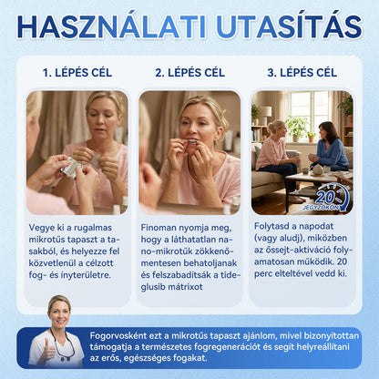 🦷𝐆𝐥𝐢𝐦𝐦𝐞𝐫𝐥𝐲®😁  Tideglusib Fog & íny Javító mikrotűs tapasz | Fejlett őssejt-aktiváló fogcsíkok (újjáépíti a fogzománcot és a dentint • erősíti az ínyt • megszünteti a fogkövet és a szagokat • megállítja a fogérzékenységet)) 3.0-🌿