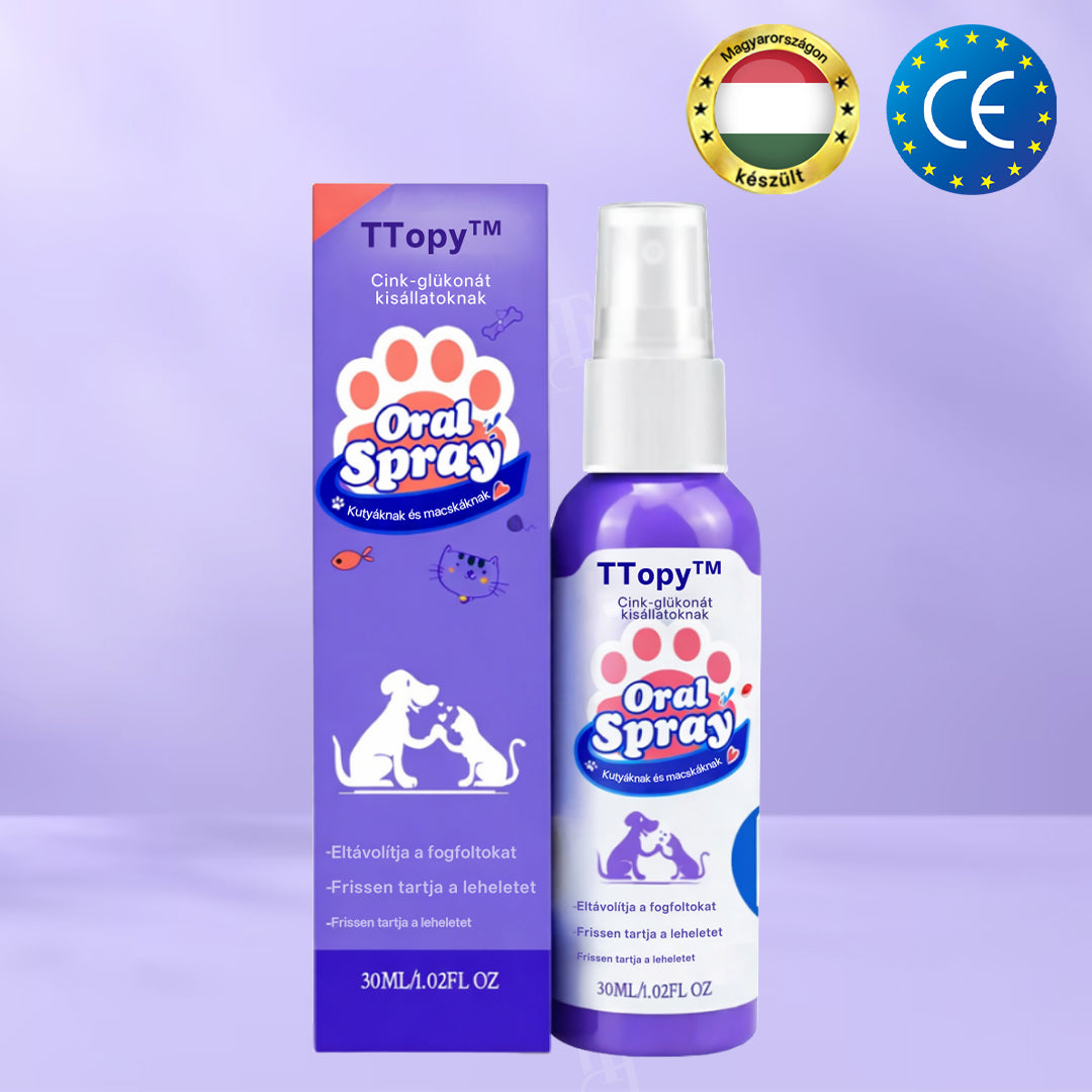 🌟 Hivatalos áruház | TTopy™ Cink-glükonát szájspray kisállatoknak- 📦