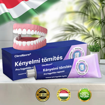 🔥KORLÁTOZOTT KÜLÖNLEGES AJÁNLAT CleraNaure®🔥 Comfort Seal Pro Fogsor Ragasztó  FDA Tanúsítvánnyal-🔥