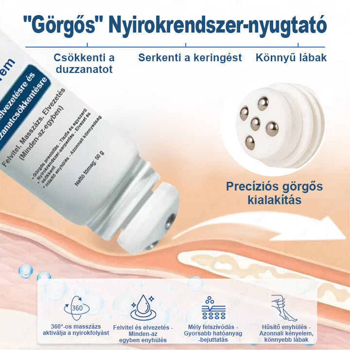 CleraNature® Roll-On Pump Krém a Nyirokdrainázáshoz és Duzzanat Enyhítéséhez-🔥