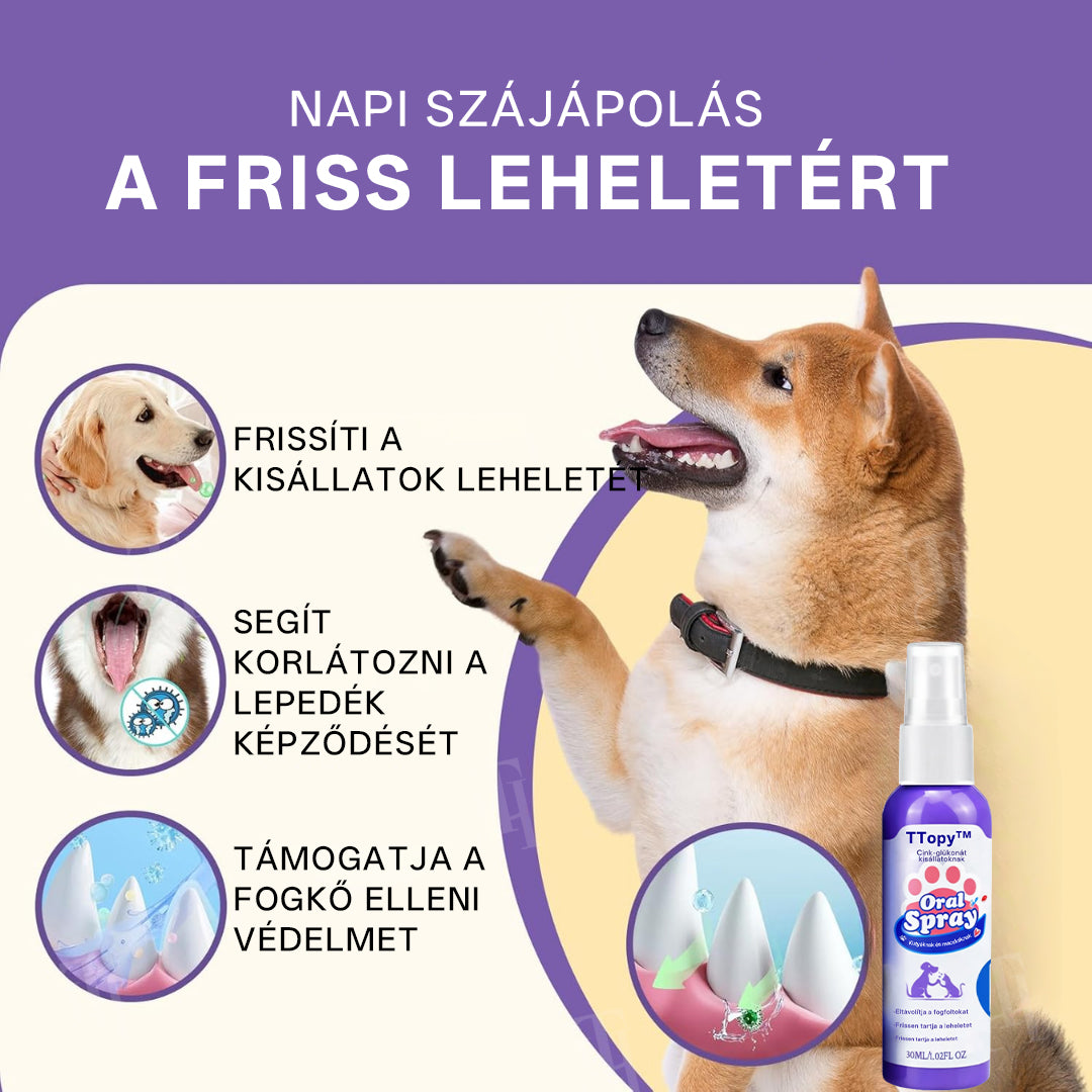 🌟 Hivatalos áruház | TTopy™ Cink-glükonát szájspray kisállatoknak- 📦