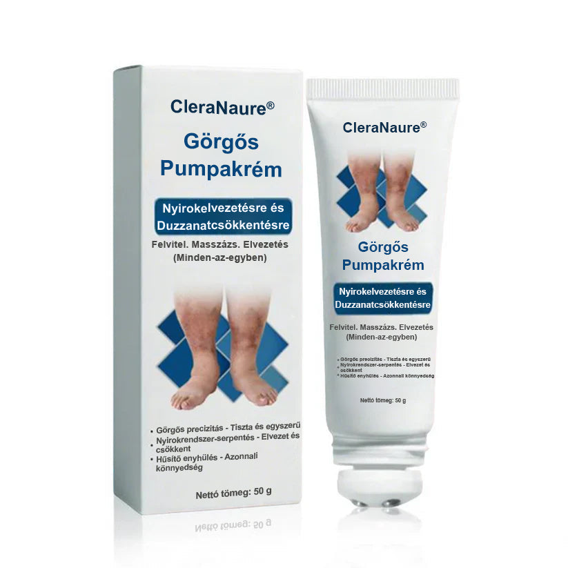 CleraNature® Roll-On Pump Krém a Nyirokdrainázáshoz és Duzzanat Enyhítéséhez-🔥