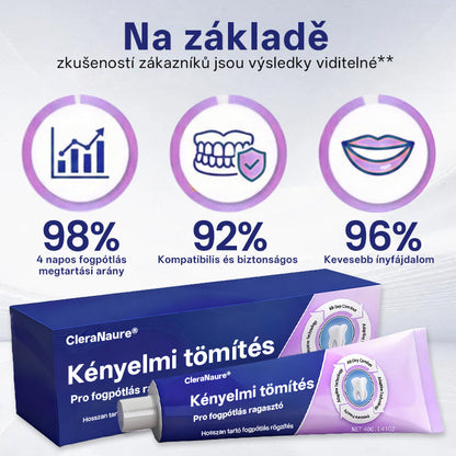 🔥KORLÁTOZOTT KÜLÖNLEGES AJÁNLAT CleraNaure®🔥 Comfort Seal Pro Fogsor Ragasztó  FDA Tanúsítvánnyal-🔥
