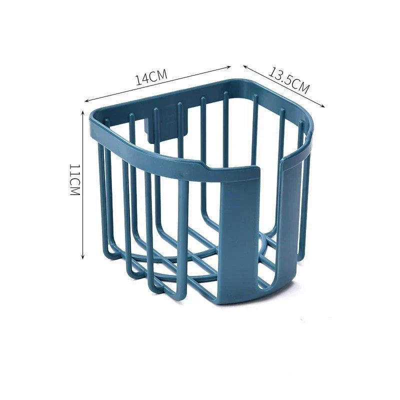 Punch-Free toilet paper shelf bathroom kitchen tissue box wall-mounted adhesive paper storage box toilet paper holder roll paper