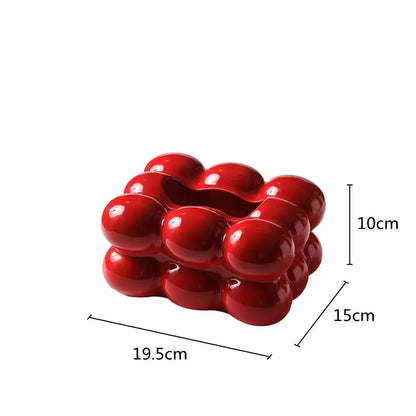 Keramische Tissue Box Zuckerwatte Schublade Serviettenkarton Papierhandtuchhalter Schublade Tablett Haushalt Lagerung Esstisch Tissue Box